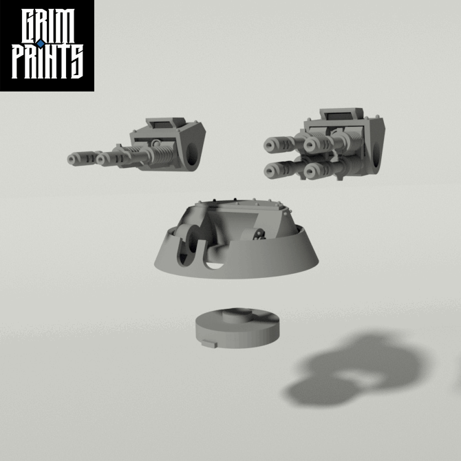 Grim Anti-Aircraft Turret Upgrade (for Panzer IV and 251)