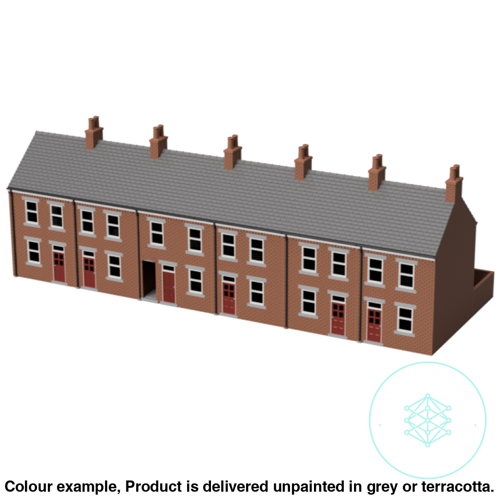 HC004A – 6x Terrace House Pack N Scale