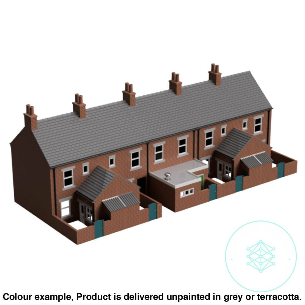 HC004B – 5x Terrace House with Shop Pack N Scale