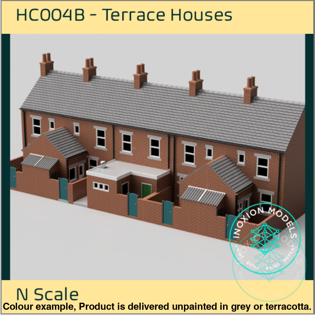 HC004B – 5x Terrace House with Shop Pack N Scale
