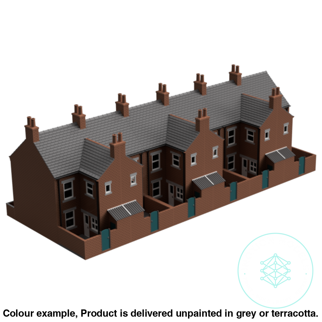 HC010A – 6x Terrace House Pack N Scale