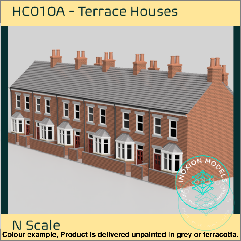 HC010A – 6x Terrace House Pack N Scale