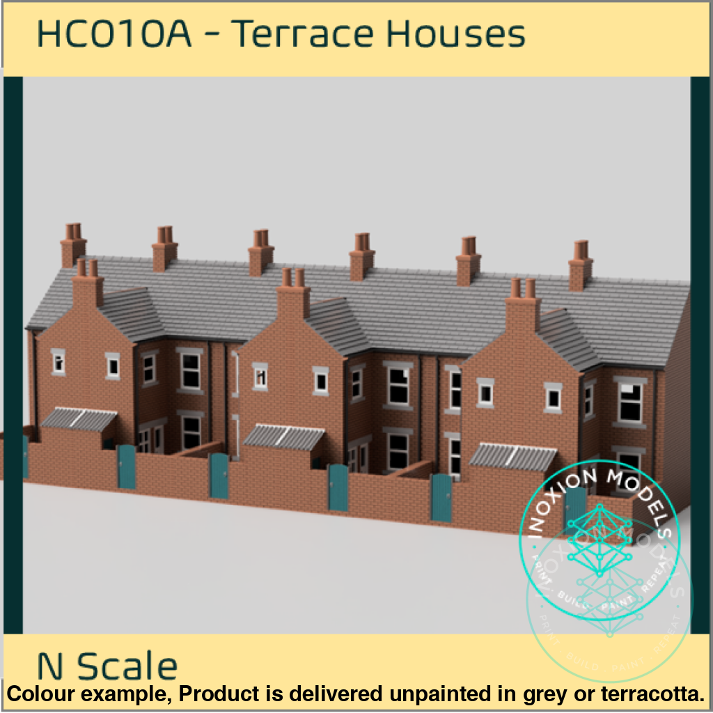 HC010A – 6x Terrace House Pack N Scale