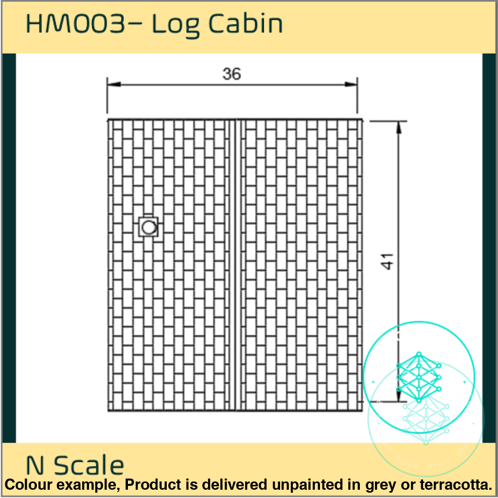 HM003 – Log Cabin N Scale