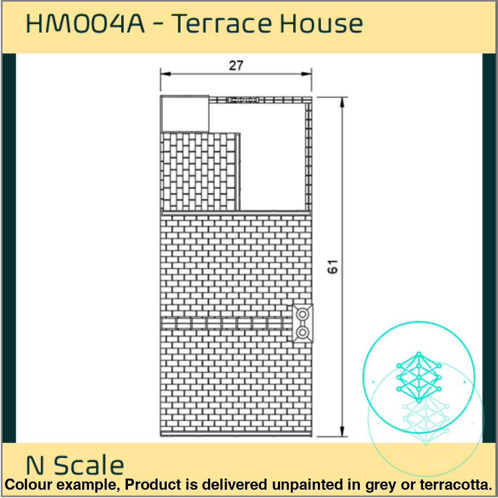 HM004A – Terraced House N Scale