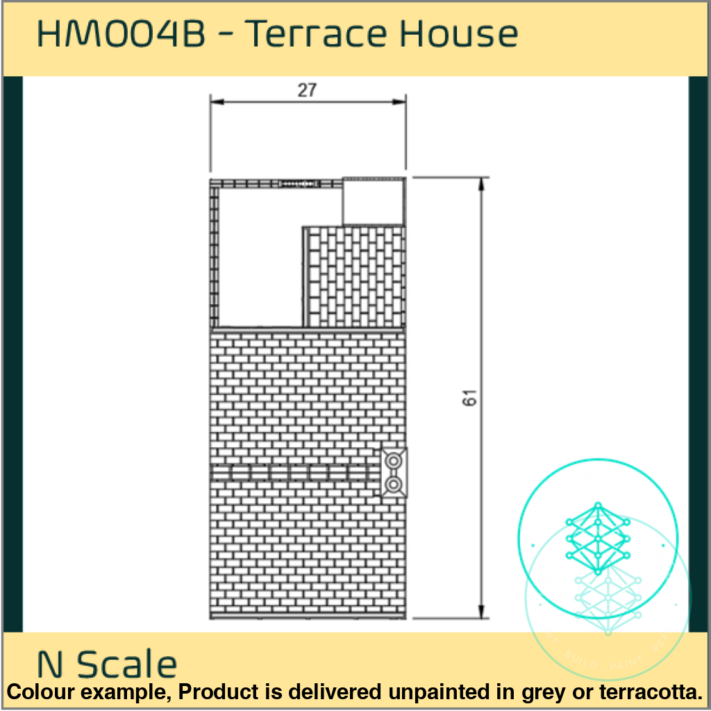 HM004B – Terraced House N Scale