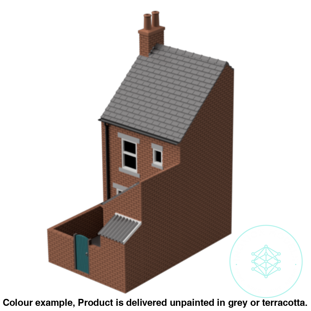 HM004E – Low Relief Terrace House Back N Scale