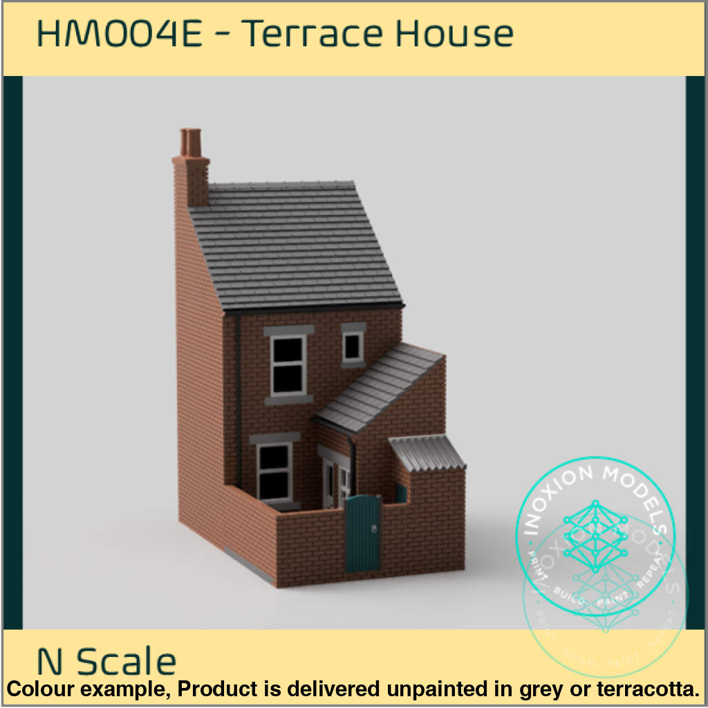 HM004E – Low Relief Terrace House Back N Scale