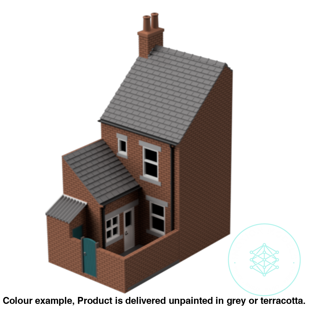 HM004F – Low Relief Terrace House Back N Scale