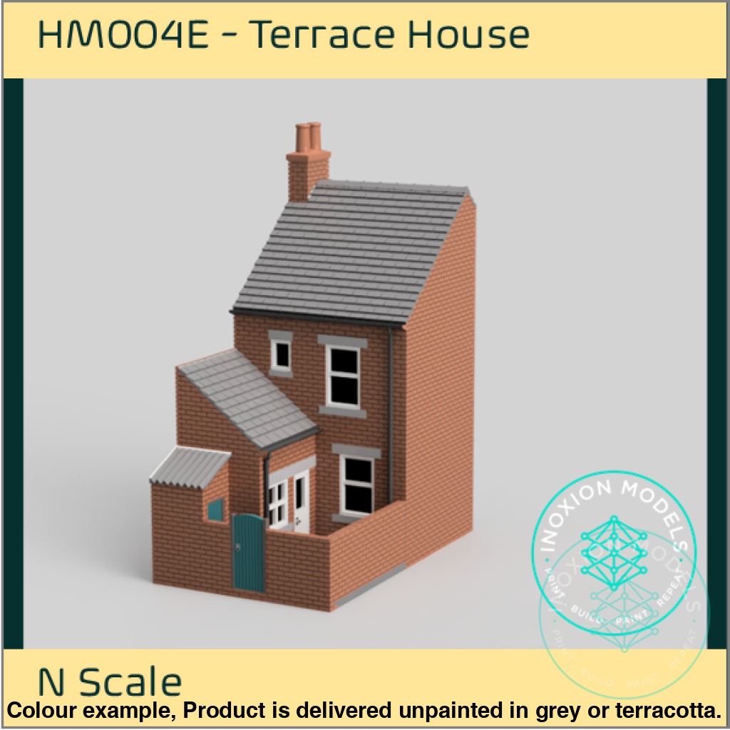 HM004F – Low Relief Terrace House Back N Scale