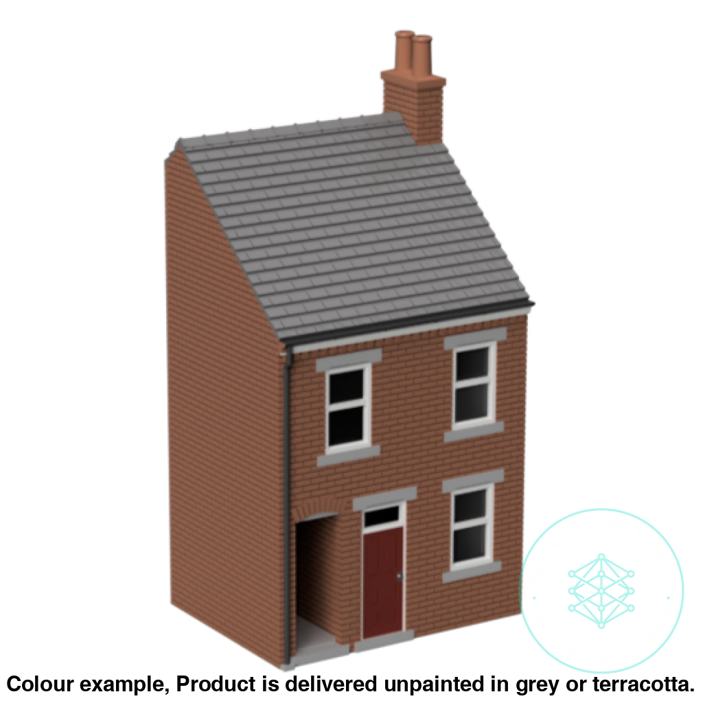 HM008C – Low Relief Terrace House w Close N Scale