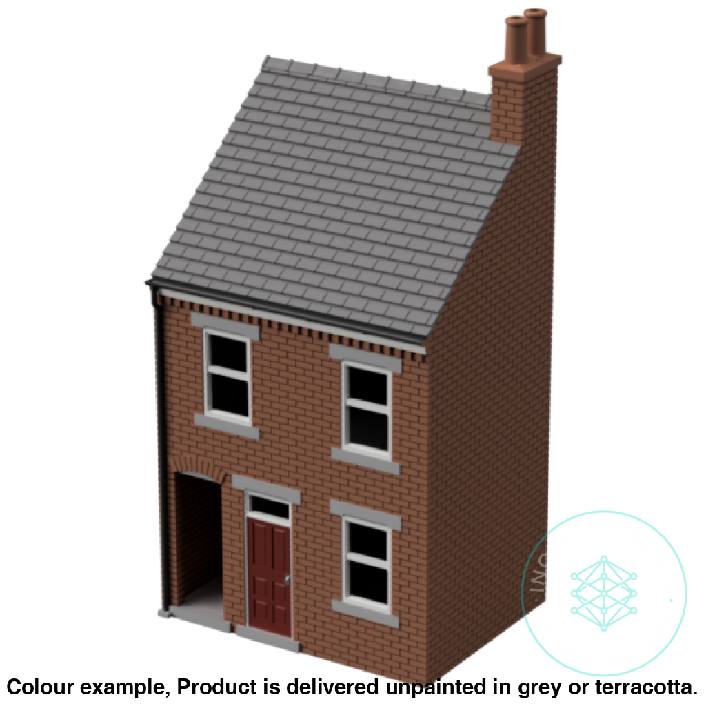 HM008C – Low Relief Terrace House w Close N Scale