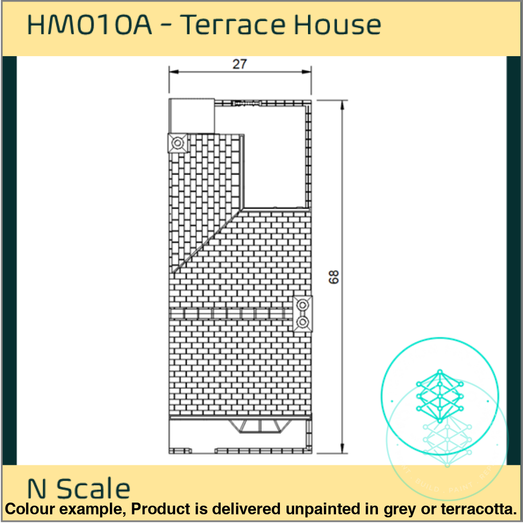 HM010A – Terrace House N Scale