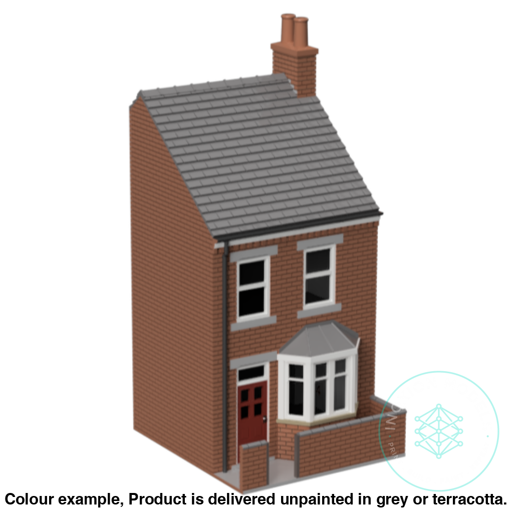HM010C – Low Relief Terrace House N Scale