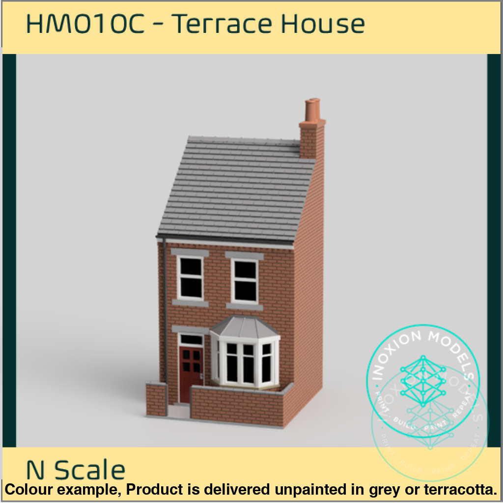 HM010C – Low Relief Terrace House N Scale