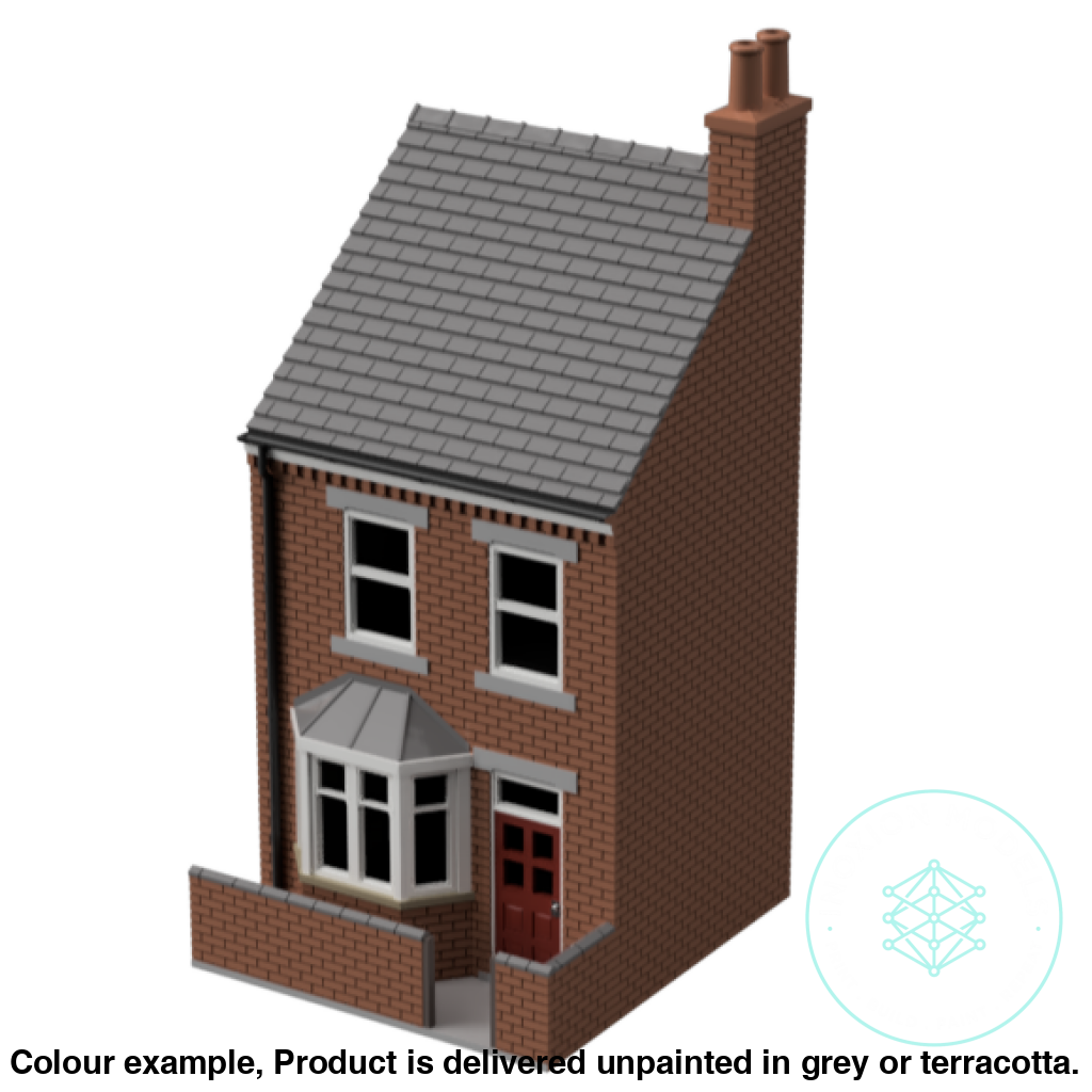 HM010D – Low Relief Terrace House N Scale