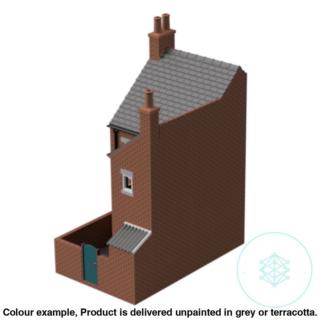 HM010E – Low Relief Terrace House Back N Scale