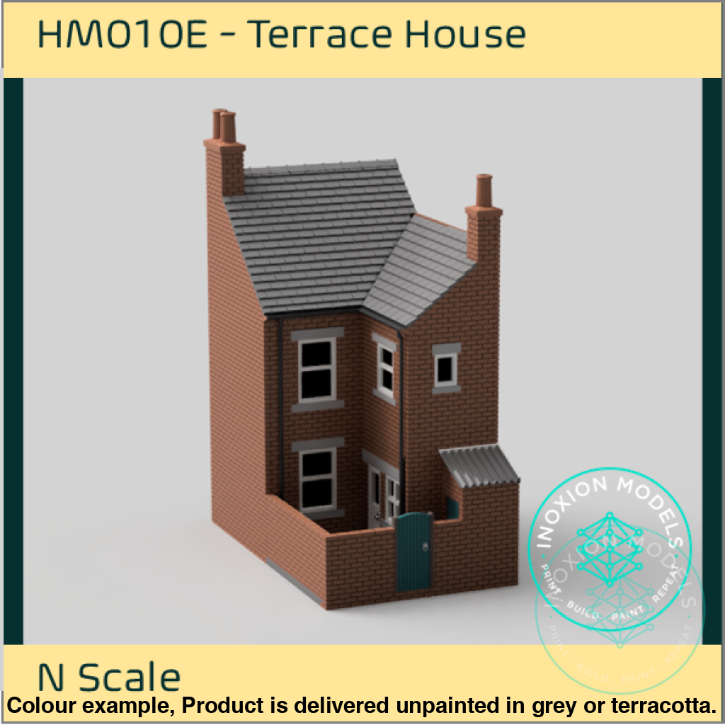 HM010E – Low Relief Terrace House Back N Scale