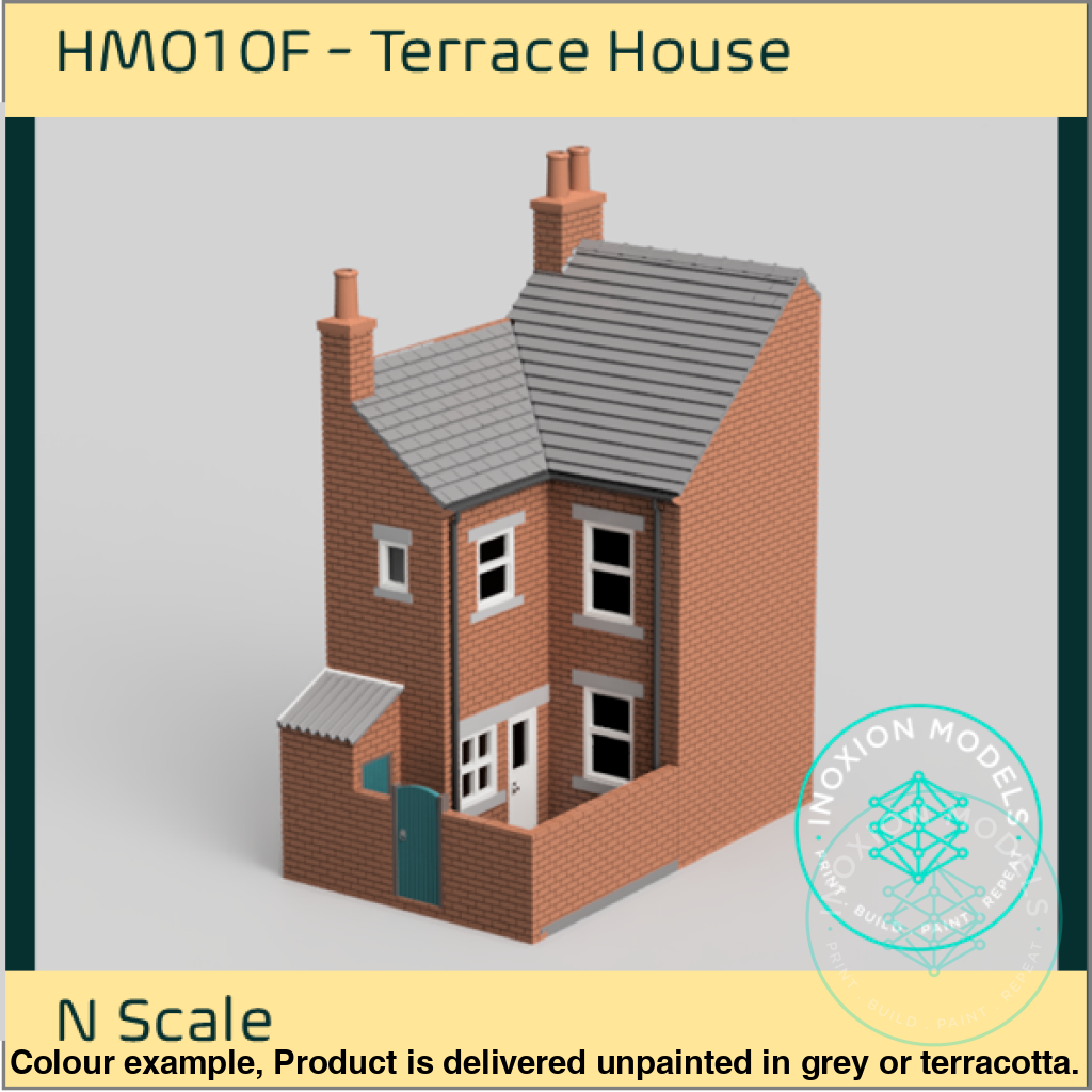 HM010F – Low Relief Terrace House Back N Scale