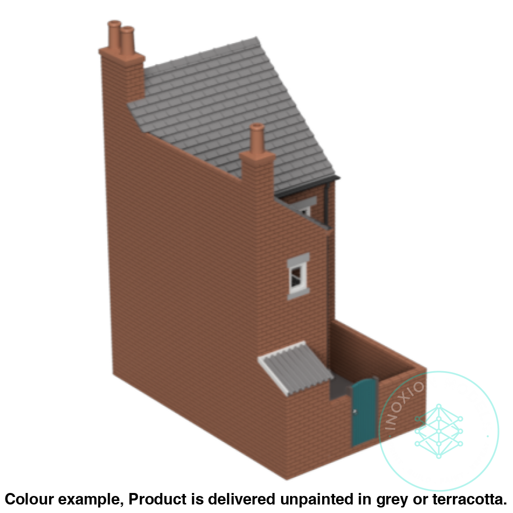 HM010F – Low Relief Terrace House Back N Scale