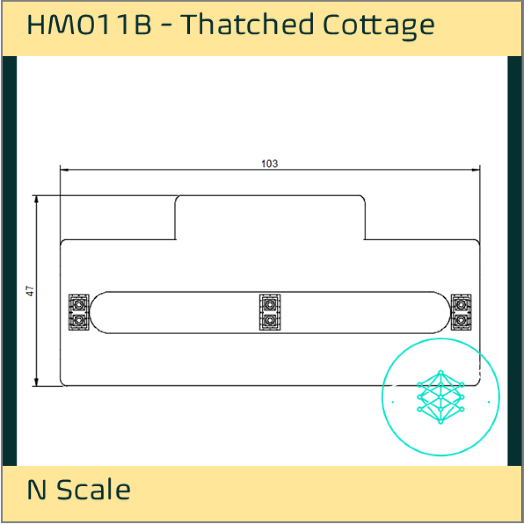 HM011B – Thatched Cottage N Scale