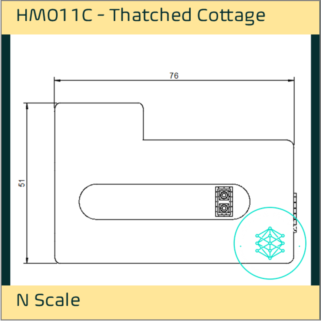 HM011C – Thatched Cottage N Scale