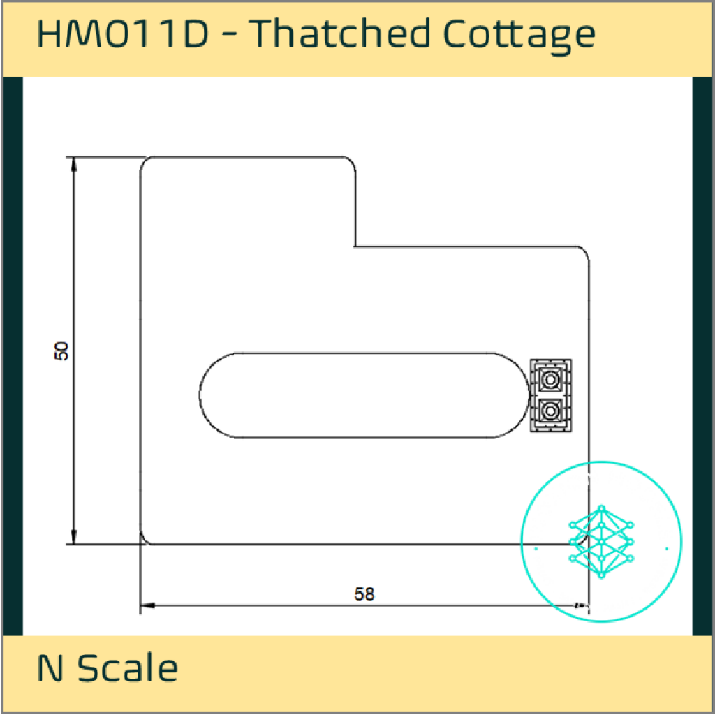 HM011D – Thatched Cottage N Scale
