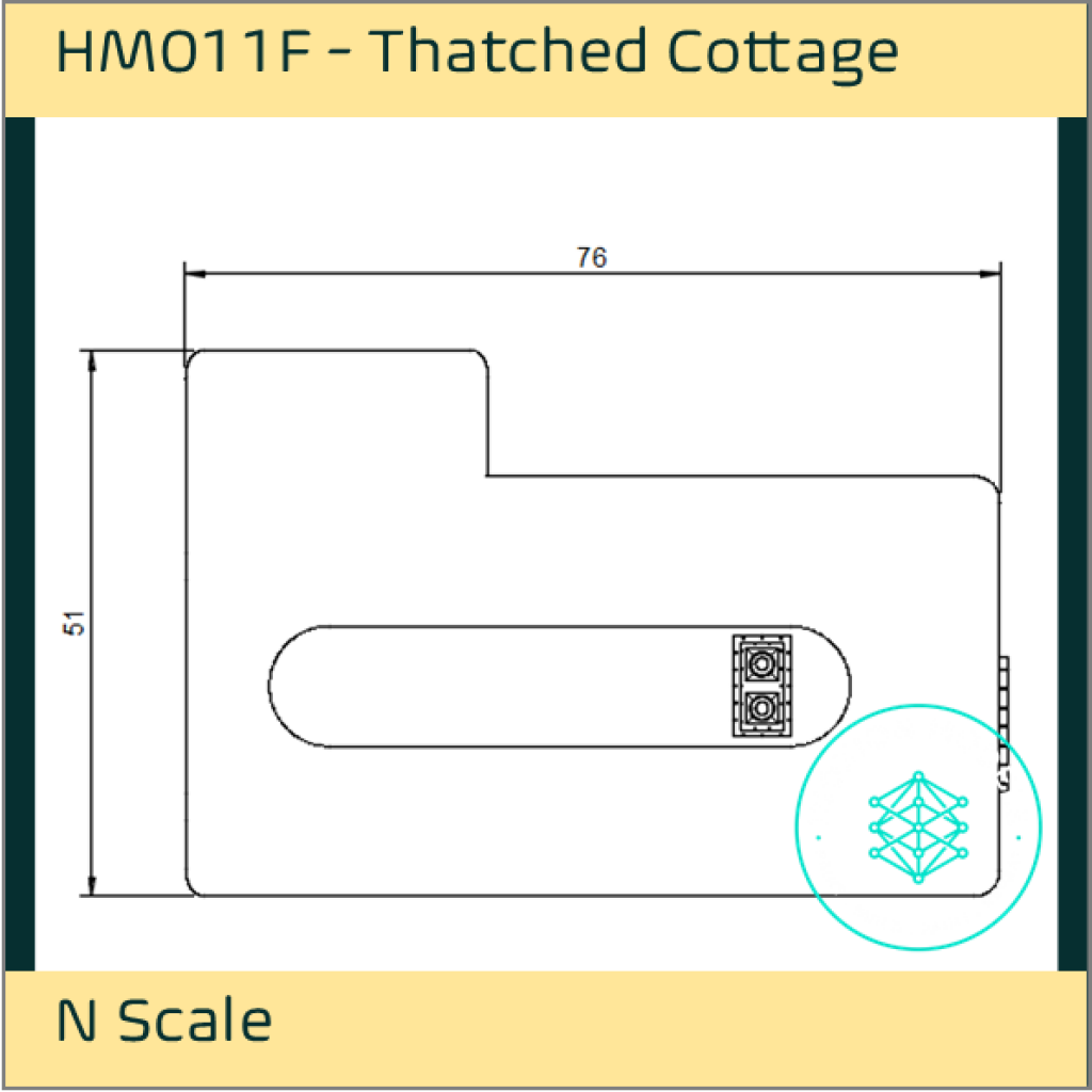 HM011F – Thatched Cottage N Scale