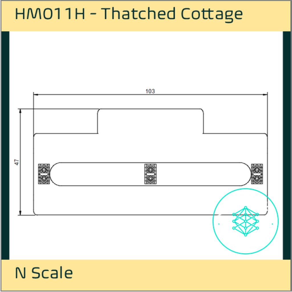 HM011H – Thatched Cottage N Scale