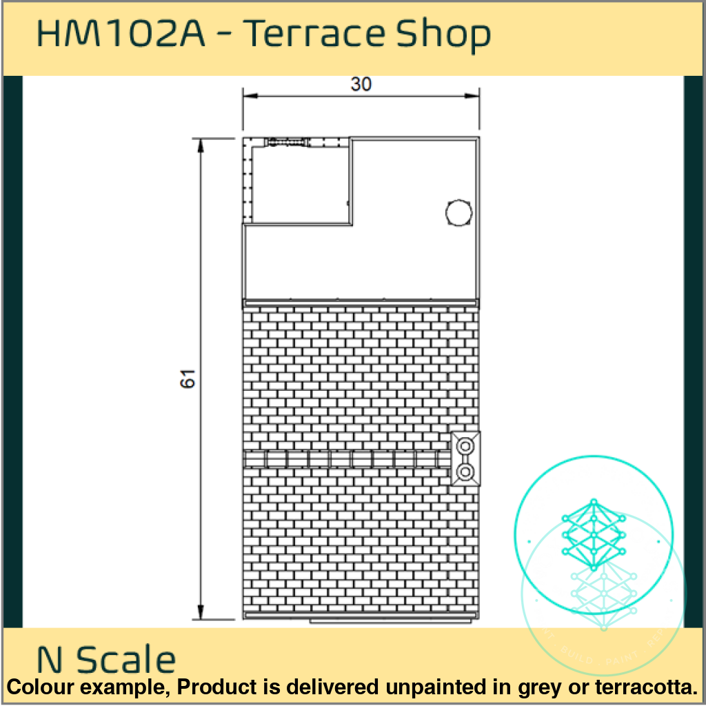 HM102A – Terrace Shop N Scale