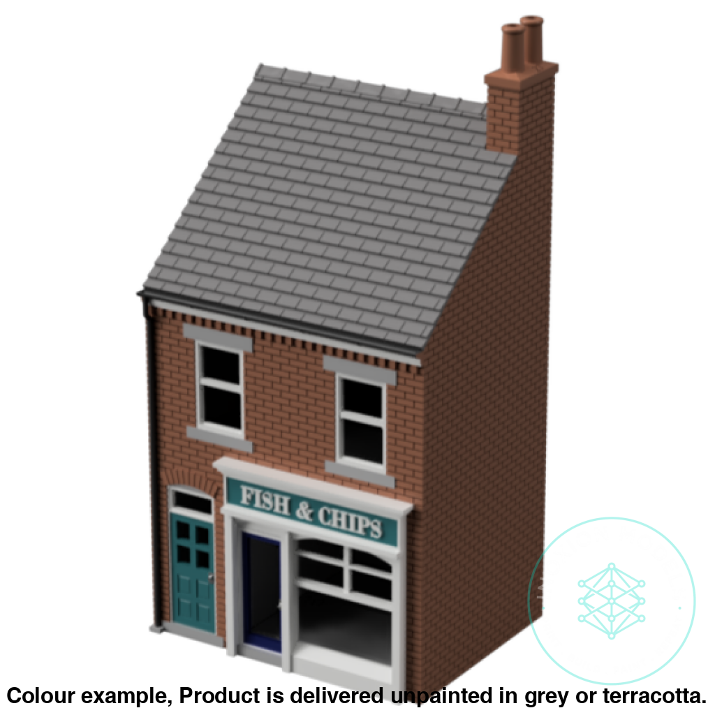 HM102C – Low Relief Terrace Shop N Scale