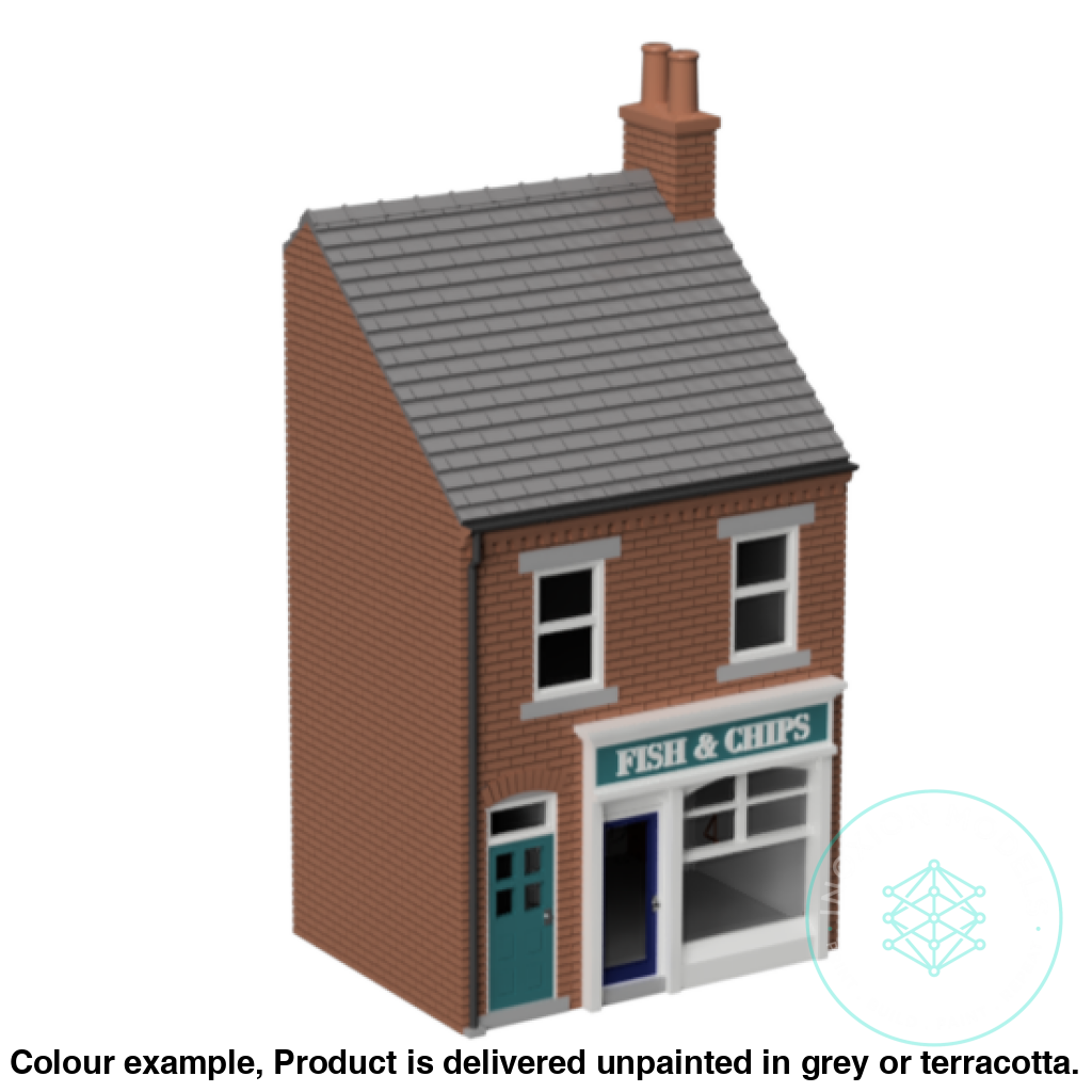 HM102C – Low Relief Terrace Shop N Scale