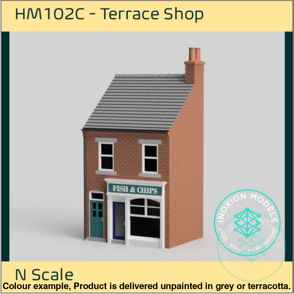HM102C – Low Relief Terrace Shop N Scale