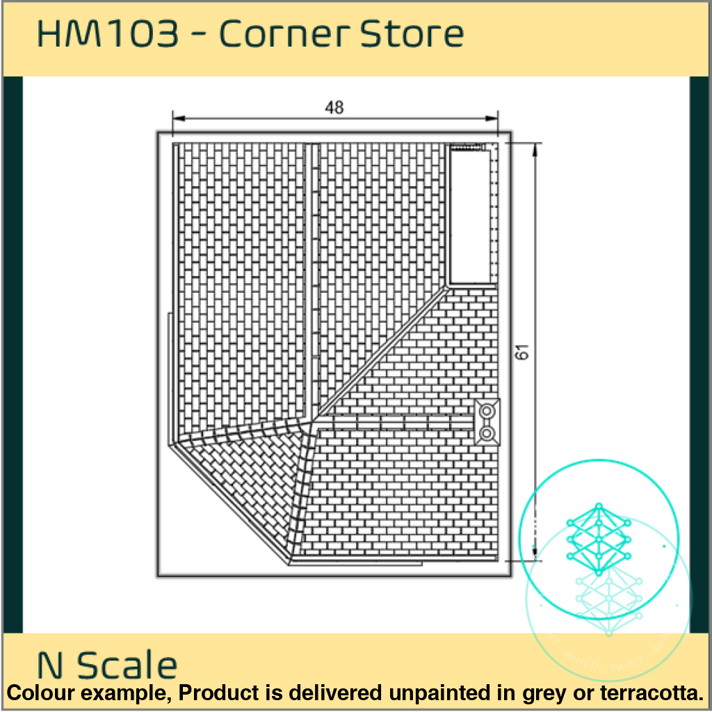 HM103 – Corner Store N Scale