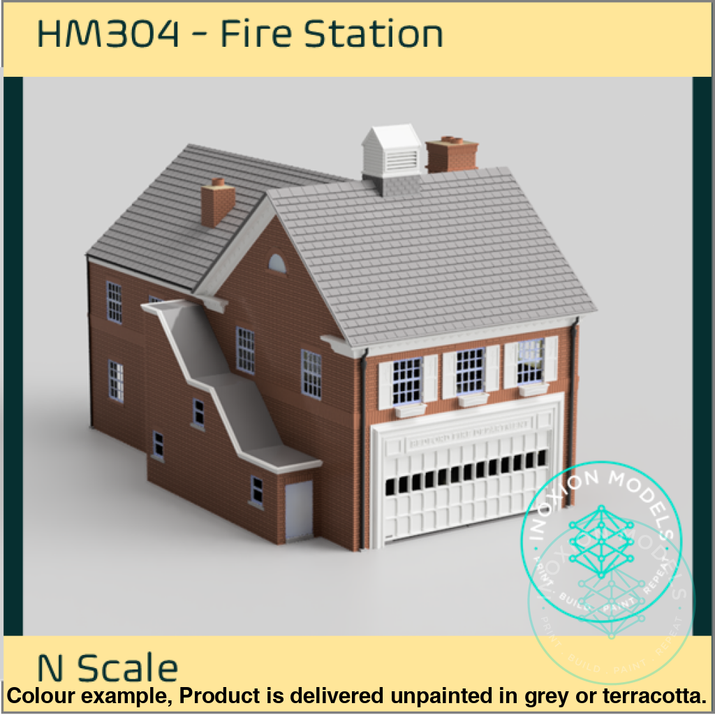 HM304 – Fire Station N Scale