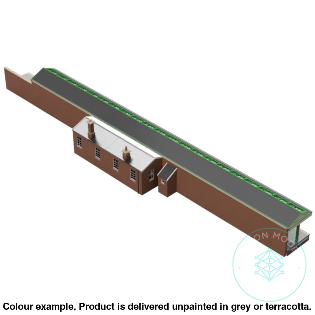 HM800C – Station Building Platform 2 N Scale