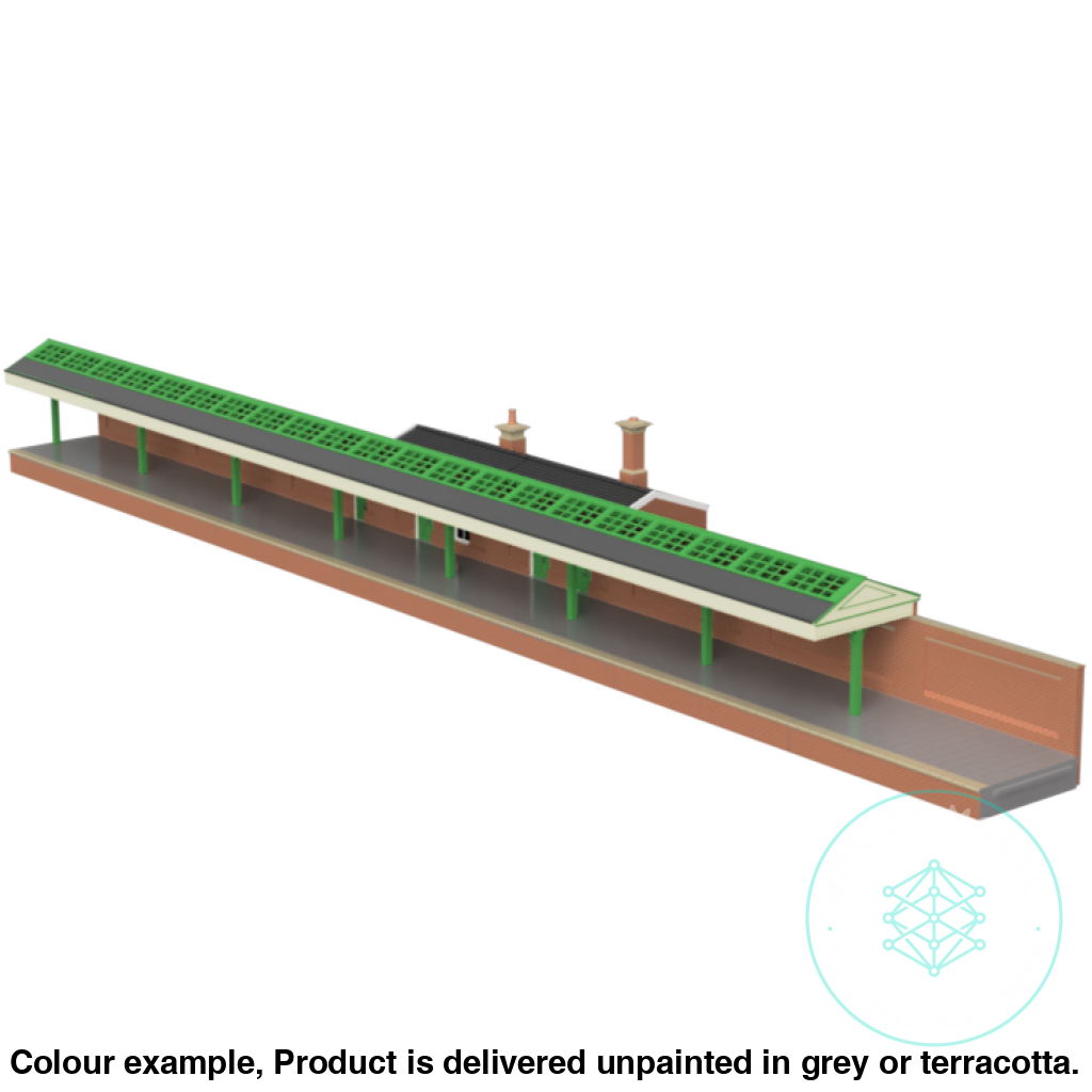HM800C – Station Building Platform 2 N Scale