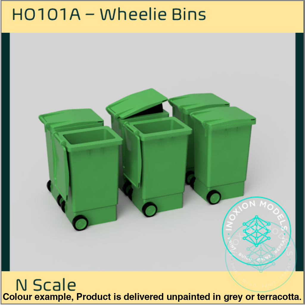 HO101 A – Wheelie Bins N Scale