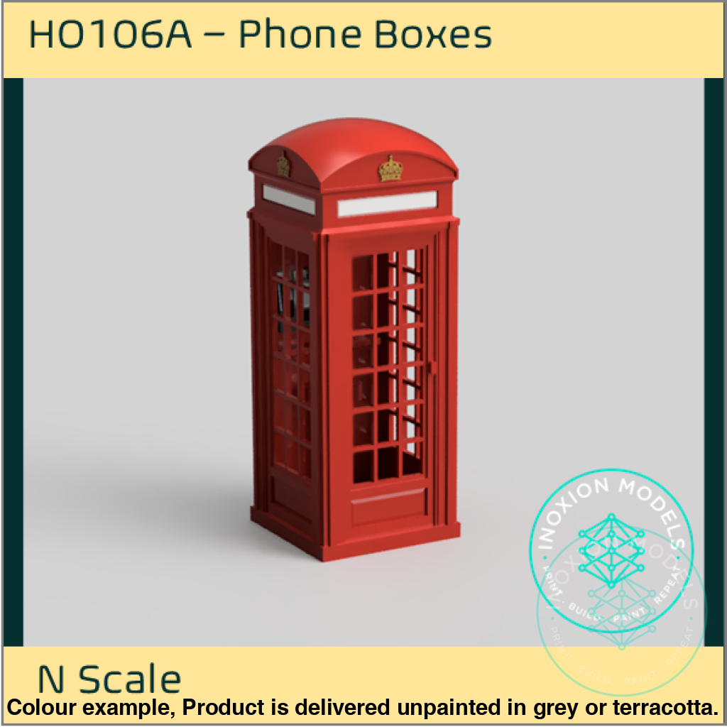 HO106A - Phone Boxes N Scale