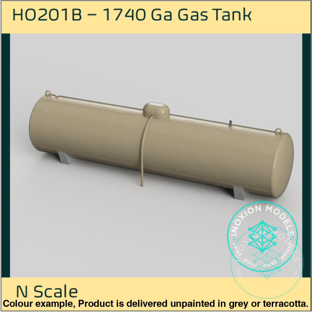 HO201B – 1740 Ga Gas Tank N Scale