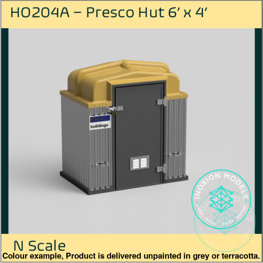 HO204A – Presco Hut 6'x4' N Scale