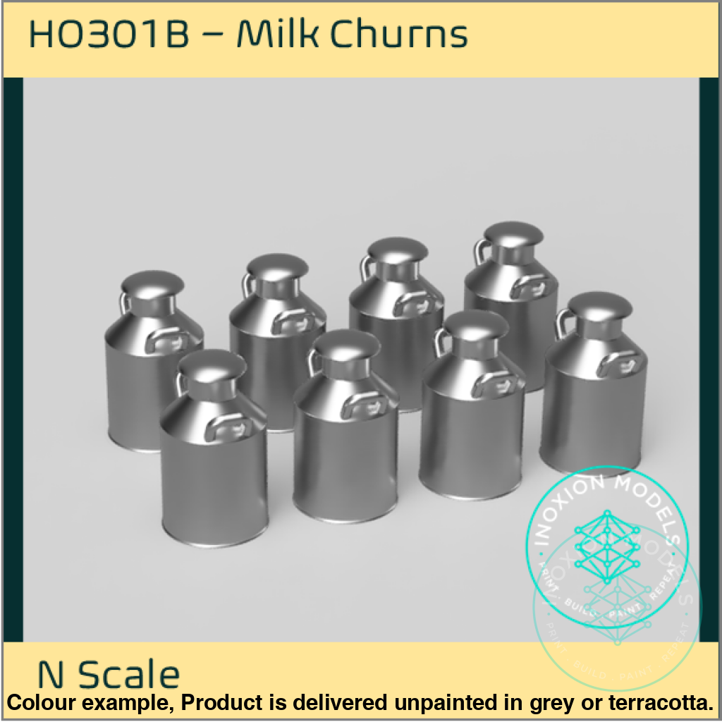HO301B – Small Milk Churns N Scale