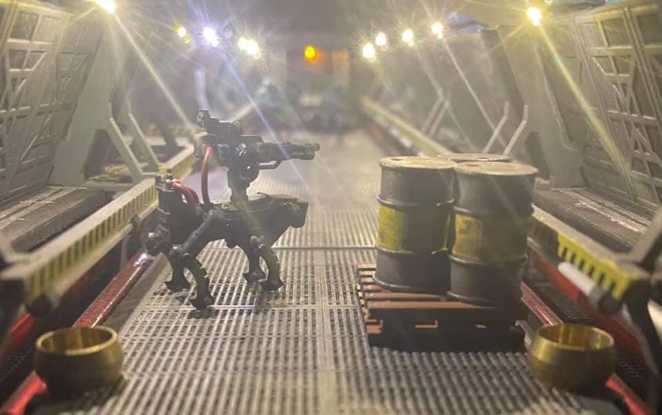 Xenowars Genesis Scout Drone: 32mm Sci-Fi Resin Miniature for Tabletop RPG by Papz Industries