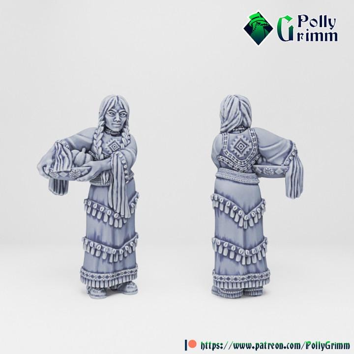 Wild West - Native American People Set 1 - 28mm / 32mm Figures