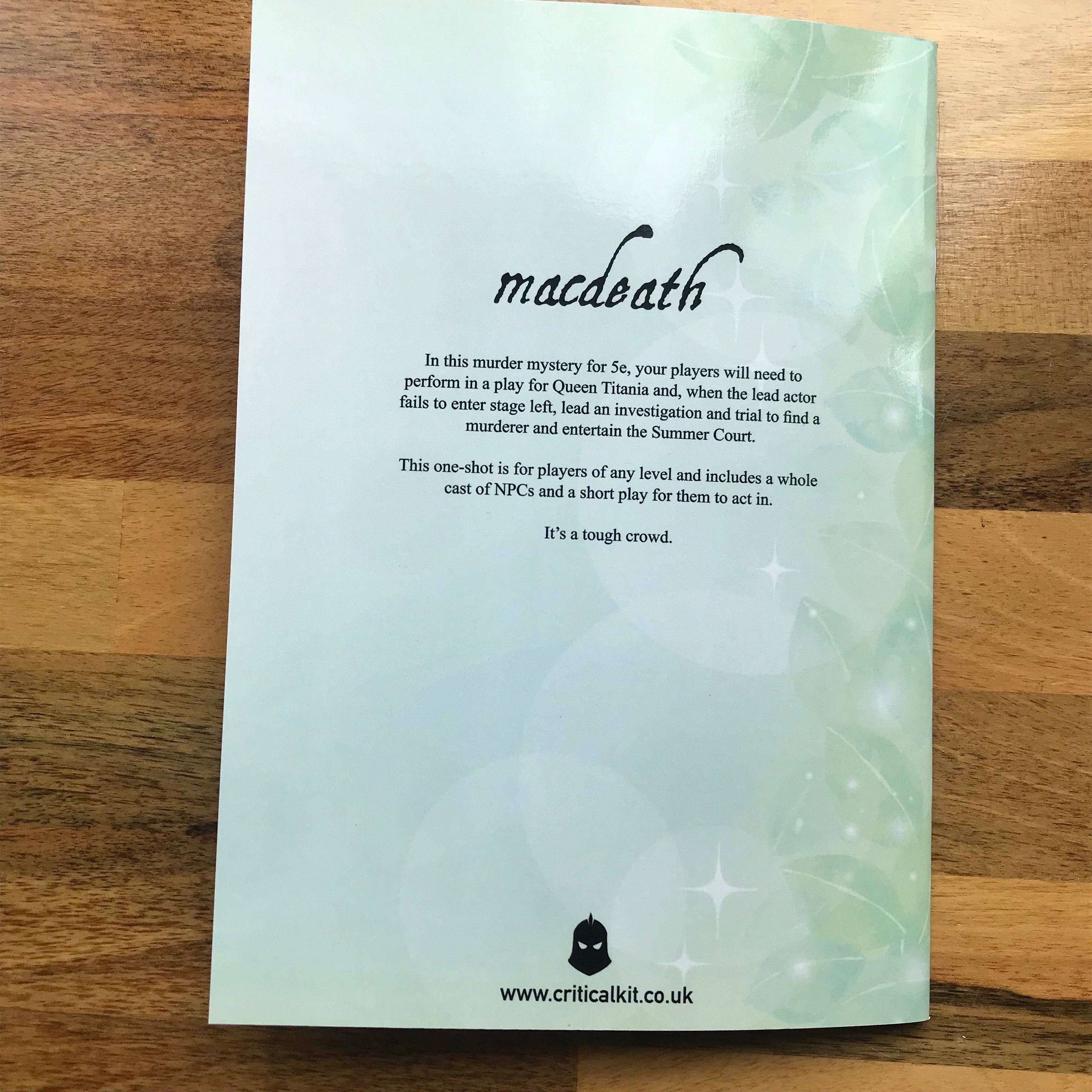 Macdeath DND one shot- a Murder Mystery: 5E DND one-shot