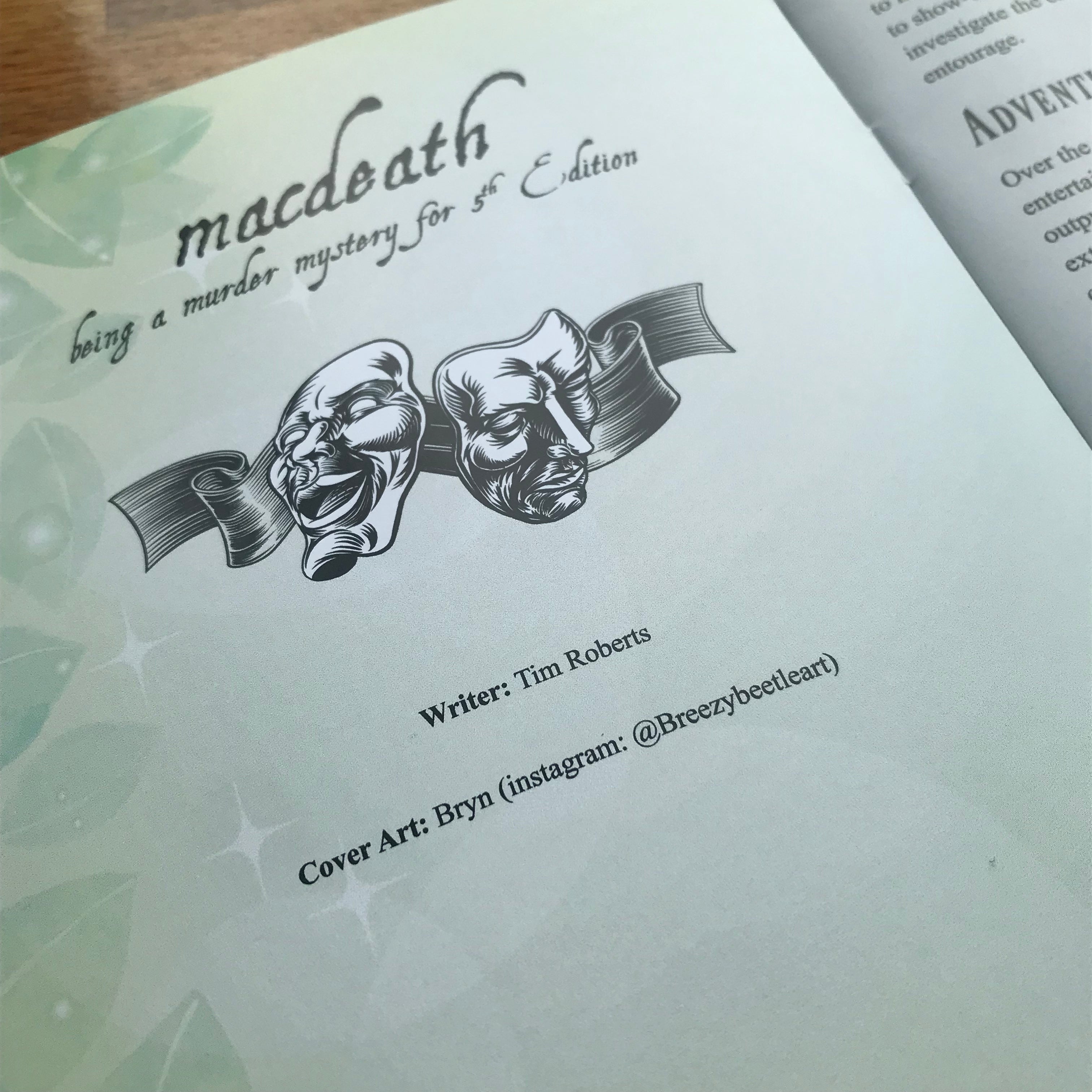 Macdeath DND one shot- a Murder Mystery: 5E DND one-shot