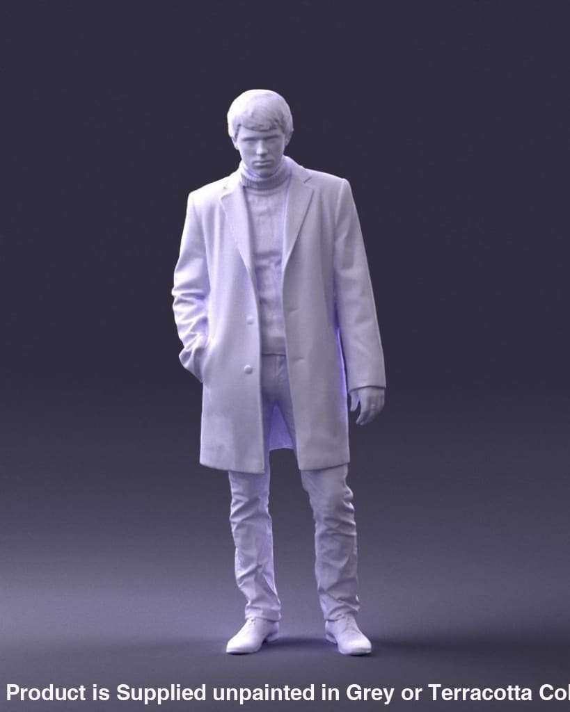 MM003 Young Male Wearing Long jacket