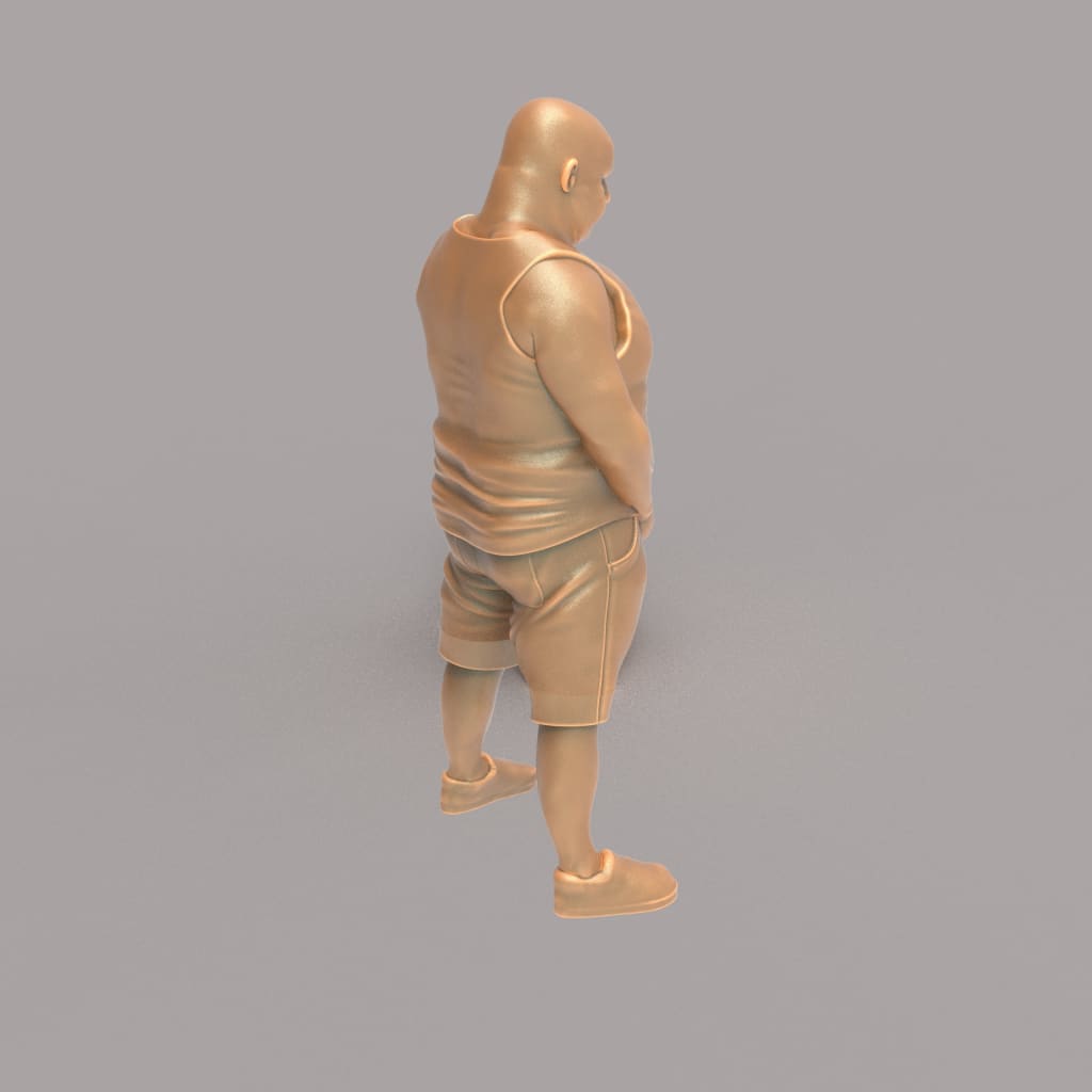 MM118 Large Drunk Male Urinating