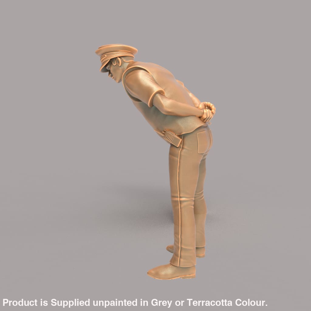 MM173 Traffic Policeman/Security Guard Leaning Over
