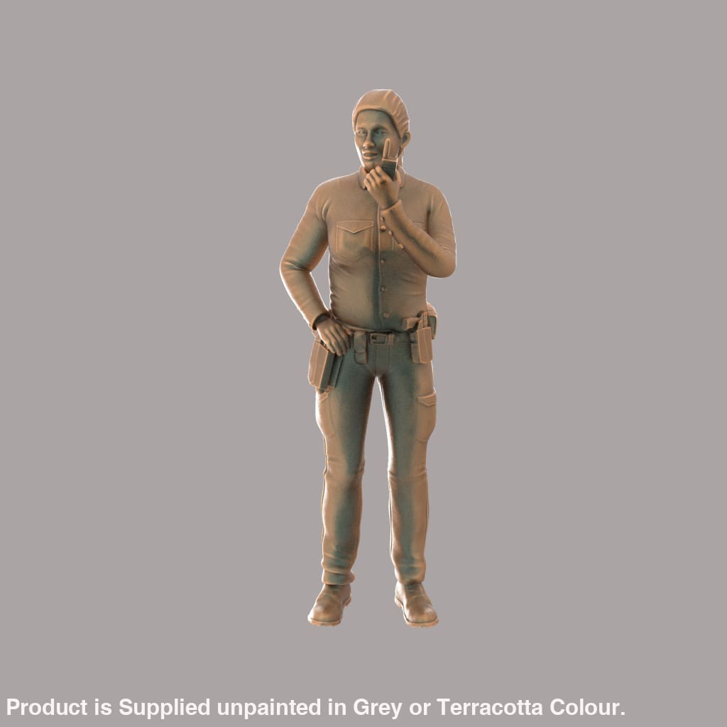 MM268 Female Police Officer on Radio